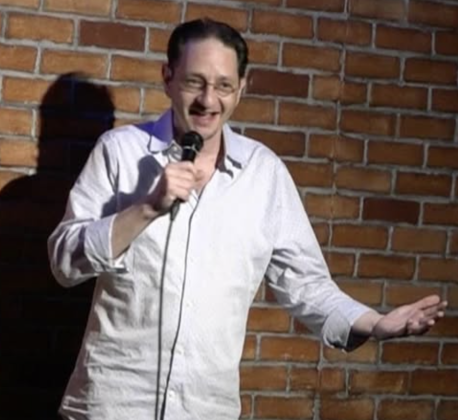Jordon Ferber performing stand-up comedy live at Comedy Village NYC