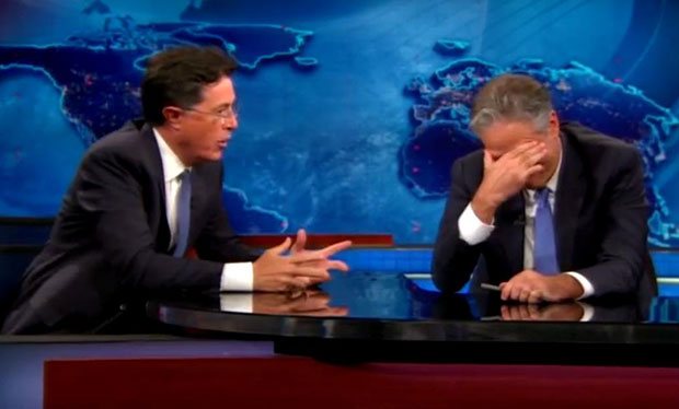 Jon Stewart & Colbert